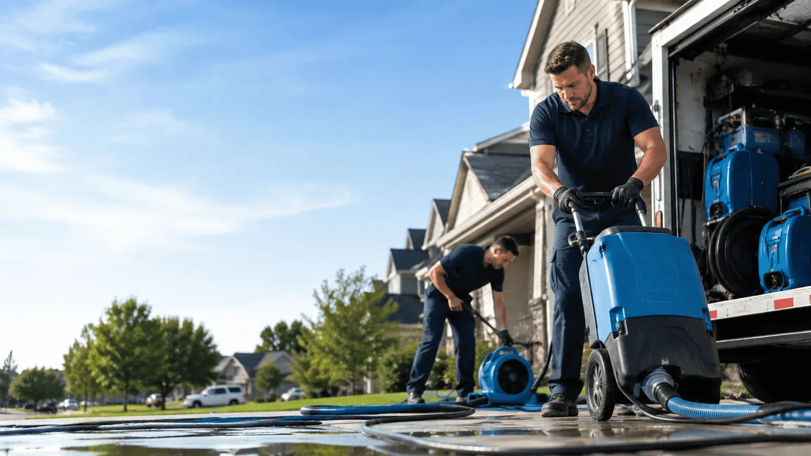 Flood Damage Cleanup being performed in West Haverstraw, NY